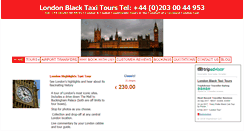 Desktop Screenshot of londonblacktaxitours.net